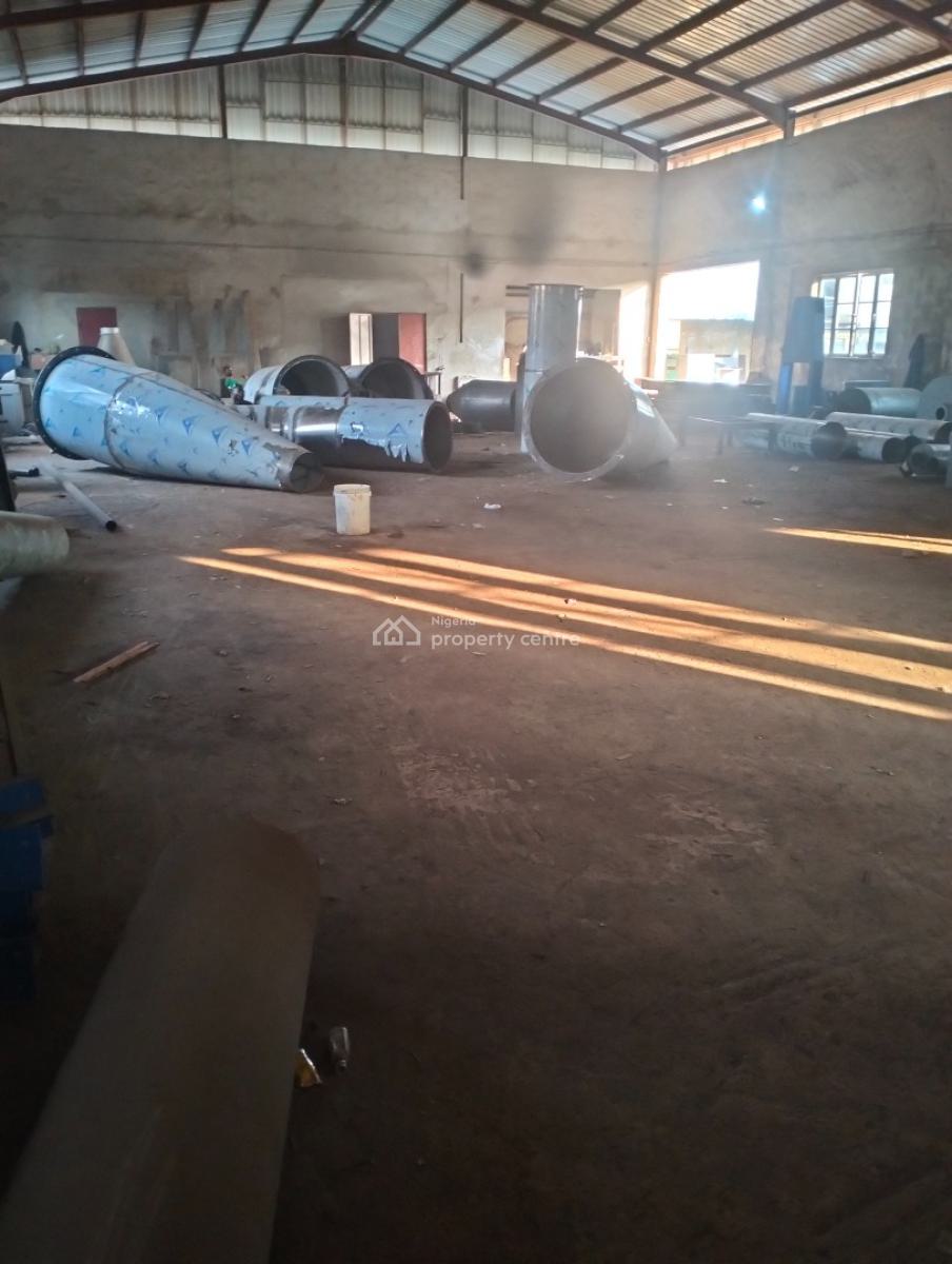 an Industrial Factory/warehouse Off The Major Road at Ikotun Idimu Rd, Off Subol Bus Stop Ikotun Idimu Road Idimu Lagos, Isheri Olofin, Alimosho, Lagos, Warehouse for Sale