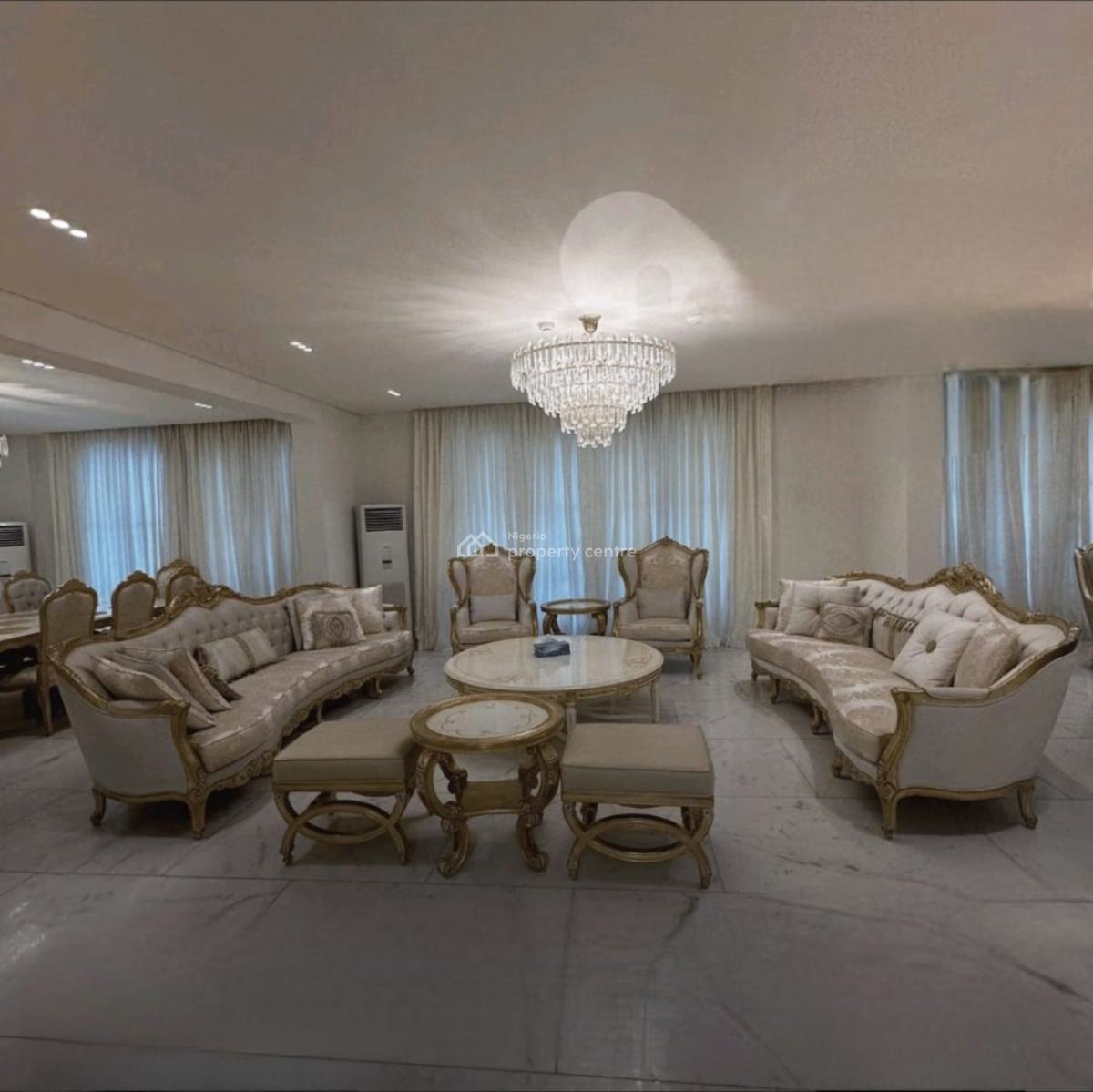 Waterfront 6bedroom Mansion Sitting on 3600sqm with Private Jetty, Osborne Phase 1 Estate, Osborne, Ikoyi, Lagos, Detached Duplex for Sale