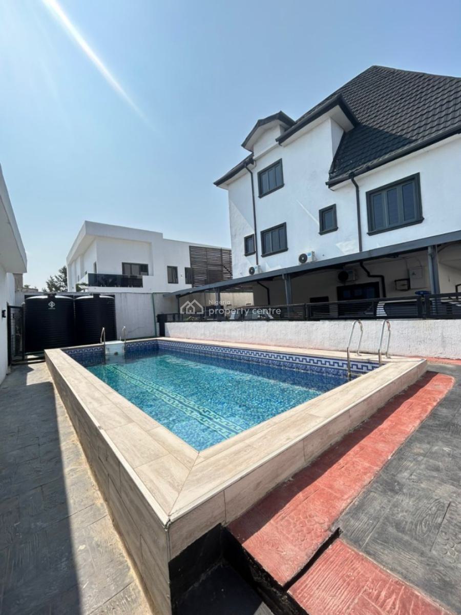 Seaview Fully Detached and Semi Furnish 4 Bedroom with Bq, Gym and Pool, Osborne, Ikoyi, Lagos, Detached Duplex for Rent