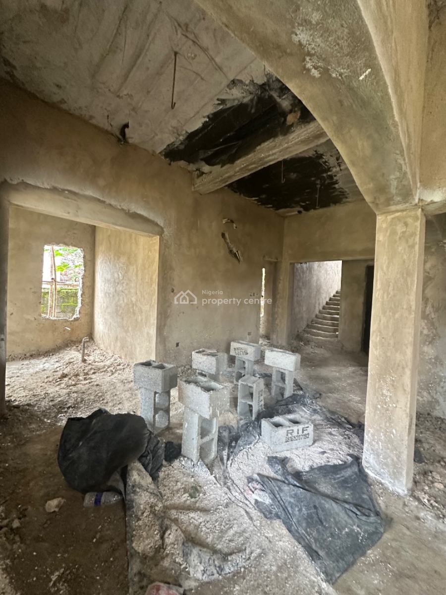 Excellent Spacious 5 Bedroom Duplex Carcass, By Sahara 4, Lokogoma District, Abuja, Detached Duplex for Sale