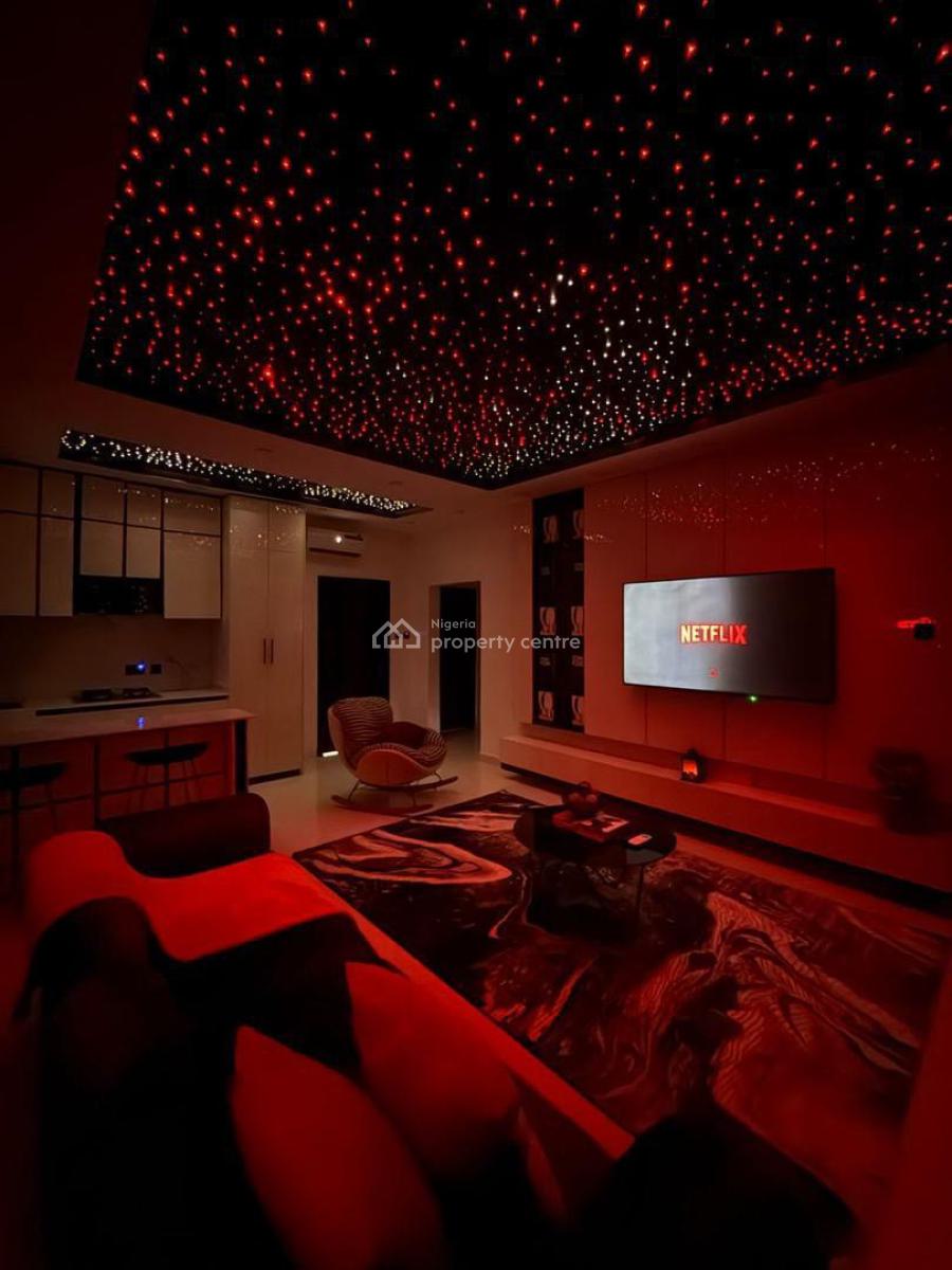 Deluxe Max 1bed Apartment with a Private Cinema &bathub in Chrvron, Chevron ,lekki ,lagos ,nigeria, Lekki, Lagos, Mini Flat (room and Parlour) Short Let
