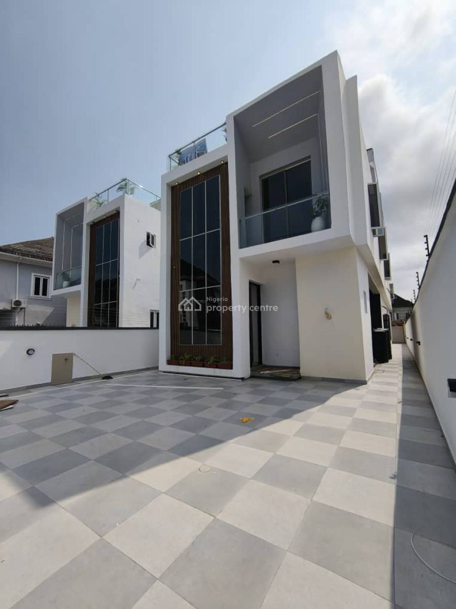 Brand New 5 Bedroom Fully Detached Duplex with Bq, Chevron Drive, Lekki, Lagos, Detached Duplex for Sale