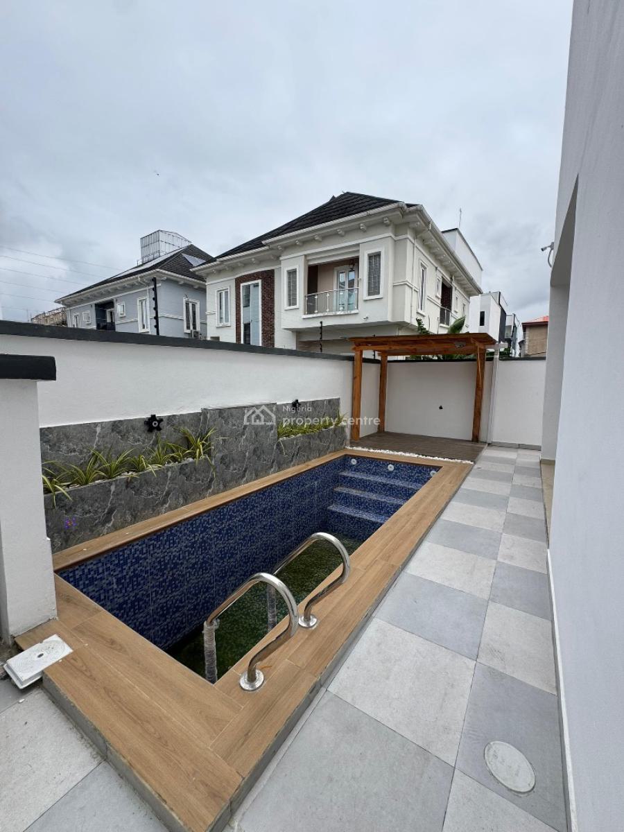 Magnificent 5 Bedrooms Duplex with a Pool, Rooftop Terrace, Cinema & Bq, Chevron, Lekki, Lagos, Detached Duplex for Sale