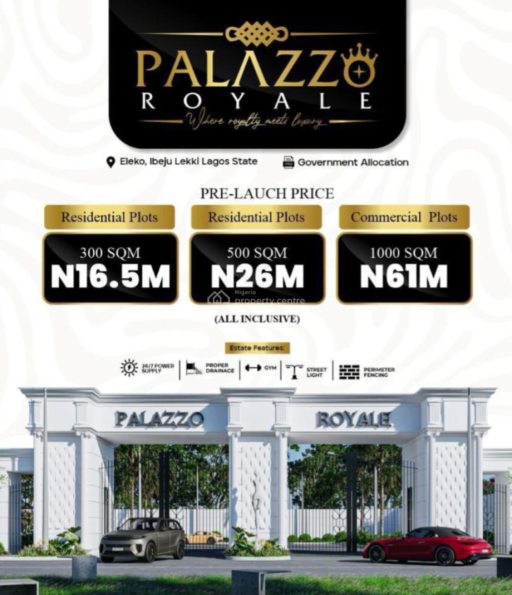 Estate Land, Eleko, Ibeju Lekki, Lagos, Mixed-use Land for Sale