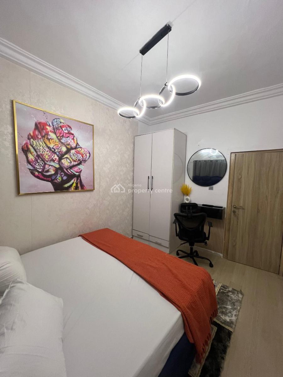 One Bedroom Apartment Chevron with Work Station, Lekki Paradise 2 Extension Chevron Alternative, Lekki Phase 2, Lekki, Lagos, Mini Flat (room and Parlour) Short Let