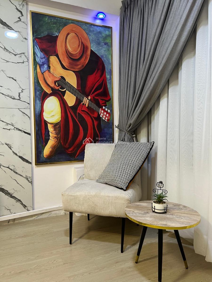 One Bedroom Apartment Chevron with Work Station, Lekki Paradise 2 Extension Chevron Alternative, Lekki Phase 2, Lekki, Lagos, Mini Flat (room and Parlour) Short Let