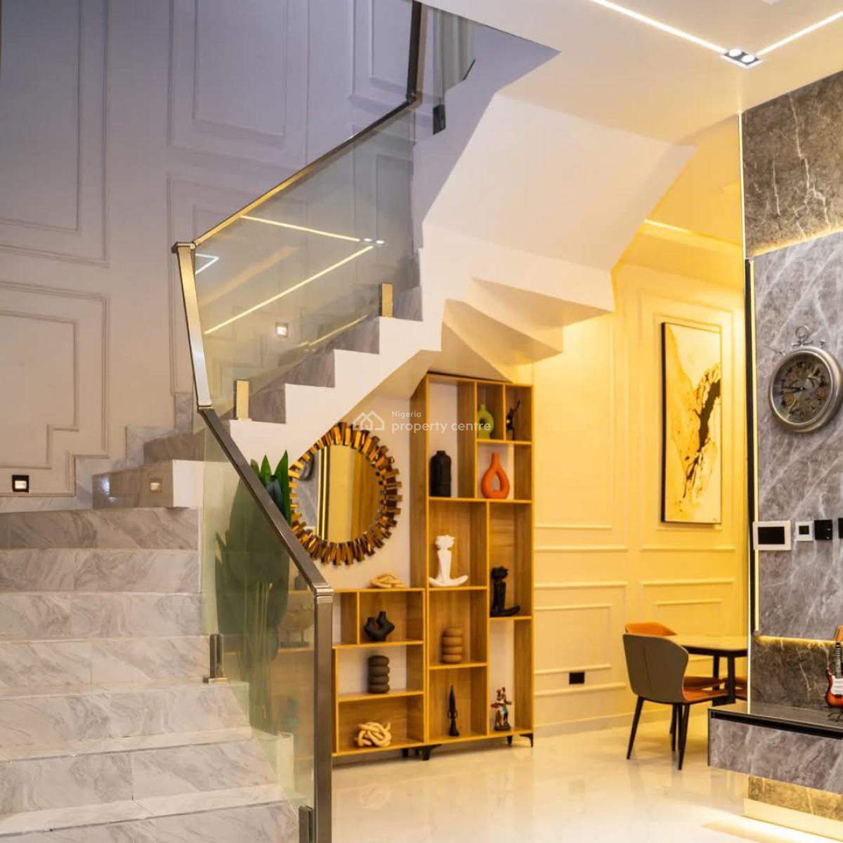 Luxury 3 Bedroom Maisonette with a Private Cinema, Osapa, Lekki, Lagos, House Short Let