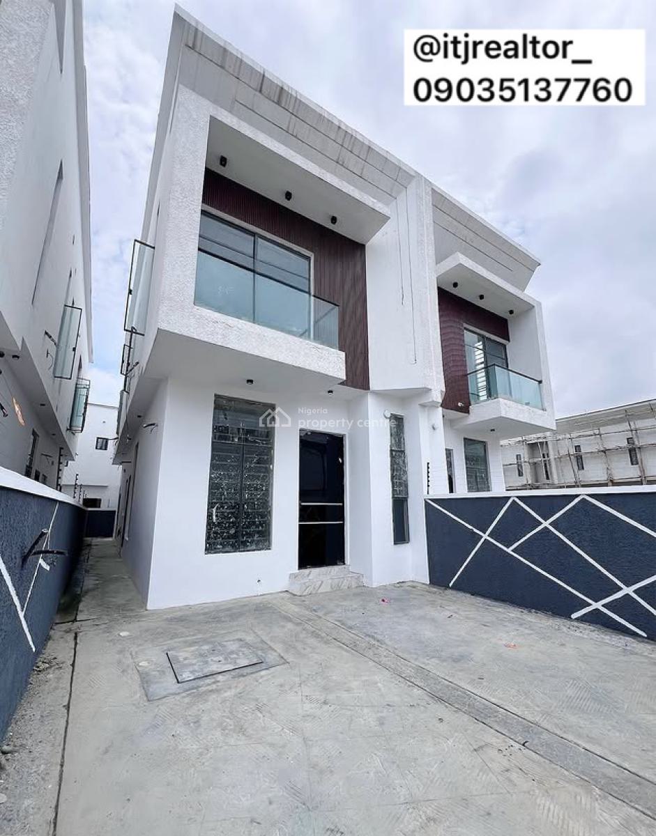 Contemporary 4 Bedroom Semi Detached Duplex with Bq, Ikota, Lekki, Lagos, Semi-detached Duplex for Sale