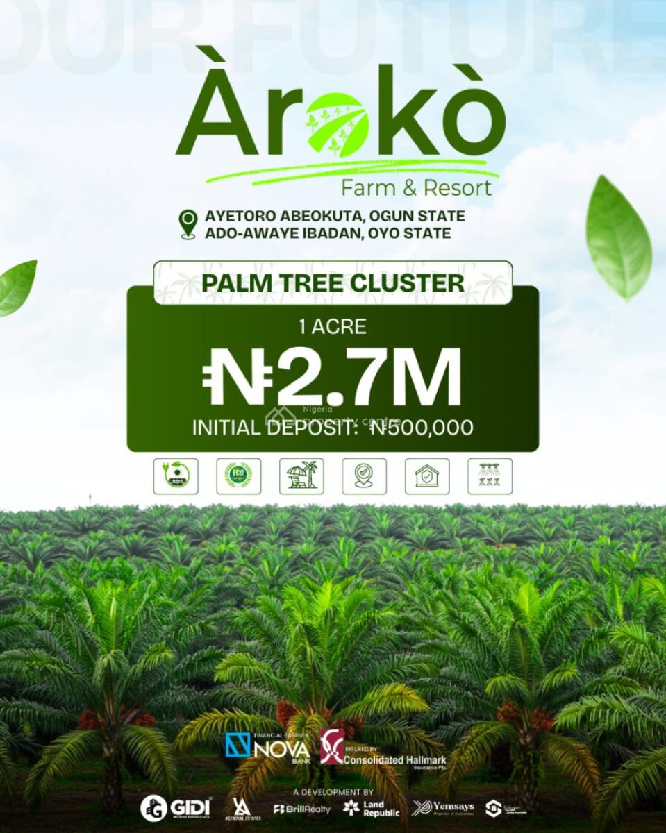 Aroko Farm & Resort Own Profitable Farmland with Modern Resort Living, Abeokuta North, Ogun, Mixed-use Land for Sale