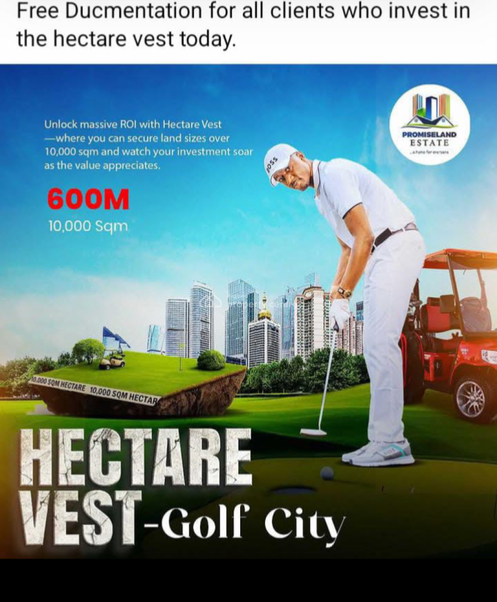 1 Hectare of Land, Golf City Estate, Katampe, Abuja, Residential Land for Sale