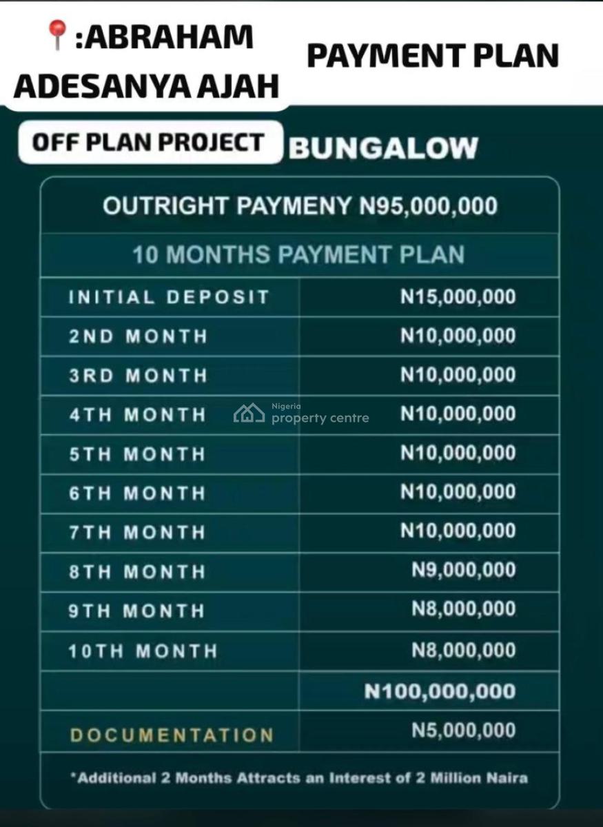 New Bungalows and Duplexes in Ogombo, Ogombo,abraham Adesanya, Ajah, Lagos, Detached Bungalow for Sale