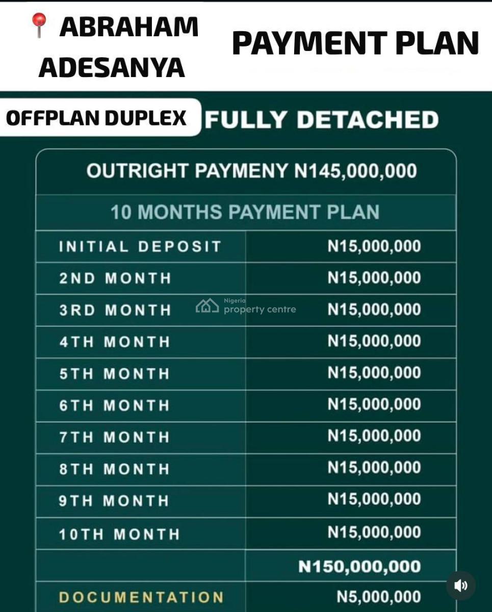 New Bungalows and Duplexes in Ogombo, Ogombo,abraham Adesanya, Ajah, Lagos, Detached Bungalow for Sale