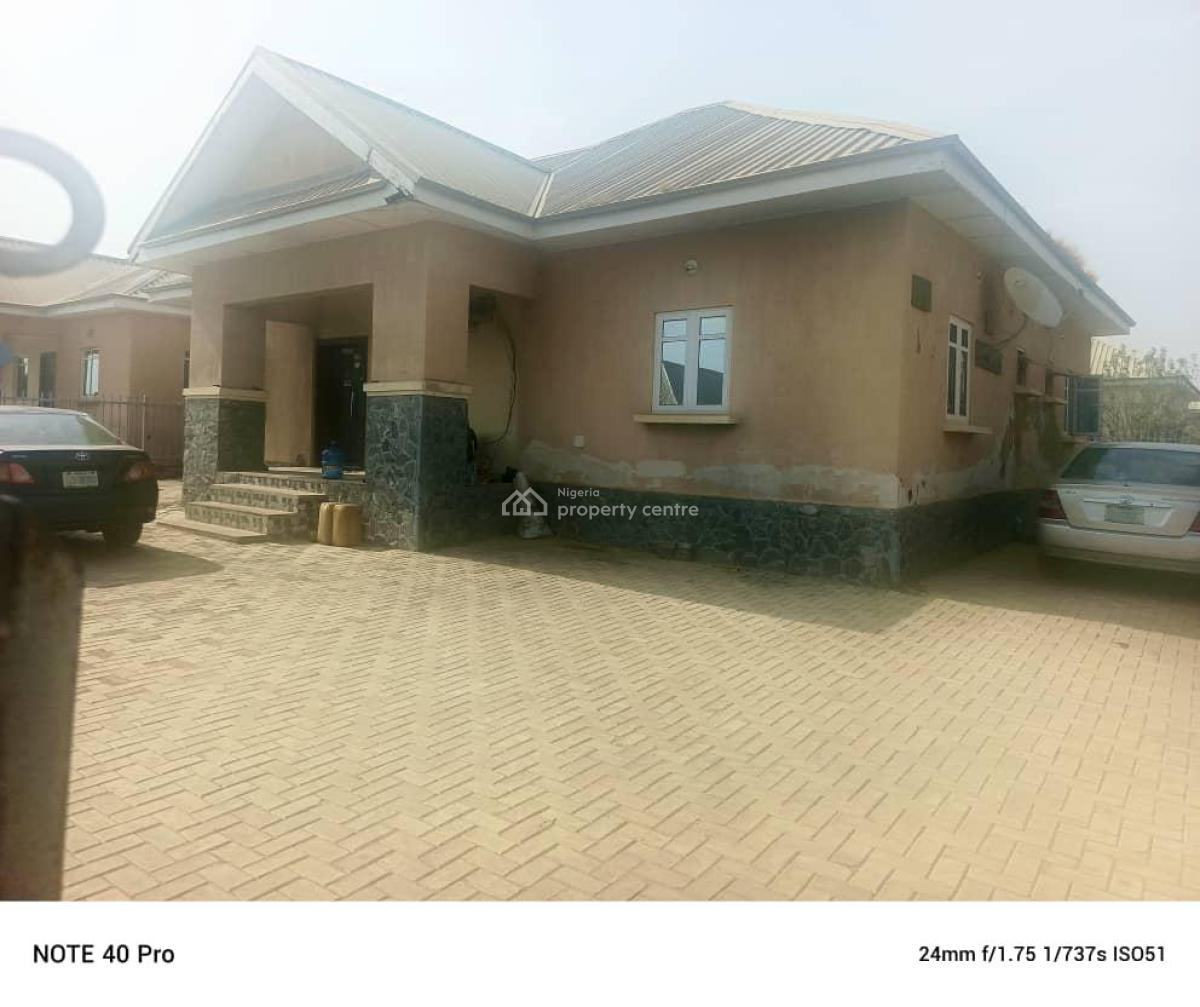 Fully Detached 3bedroom Bungalow with a 1bedroom Bq., Lugbe Von Road, Lugbe District, Abuja, Detached Bungalow for Sale