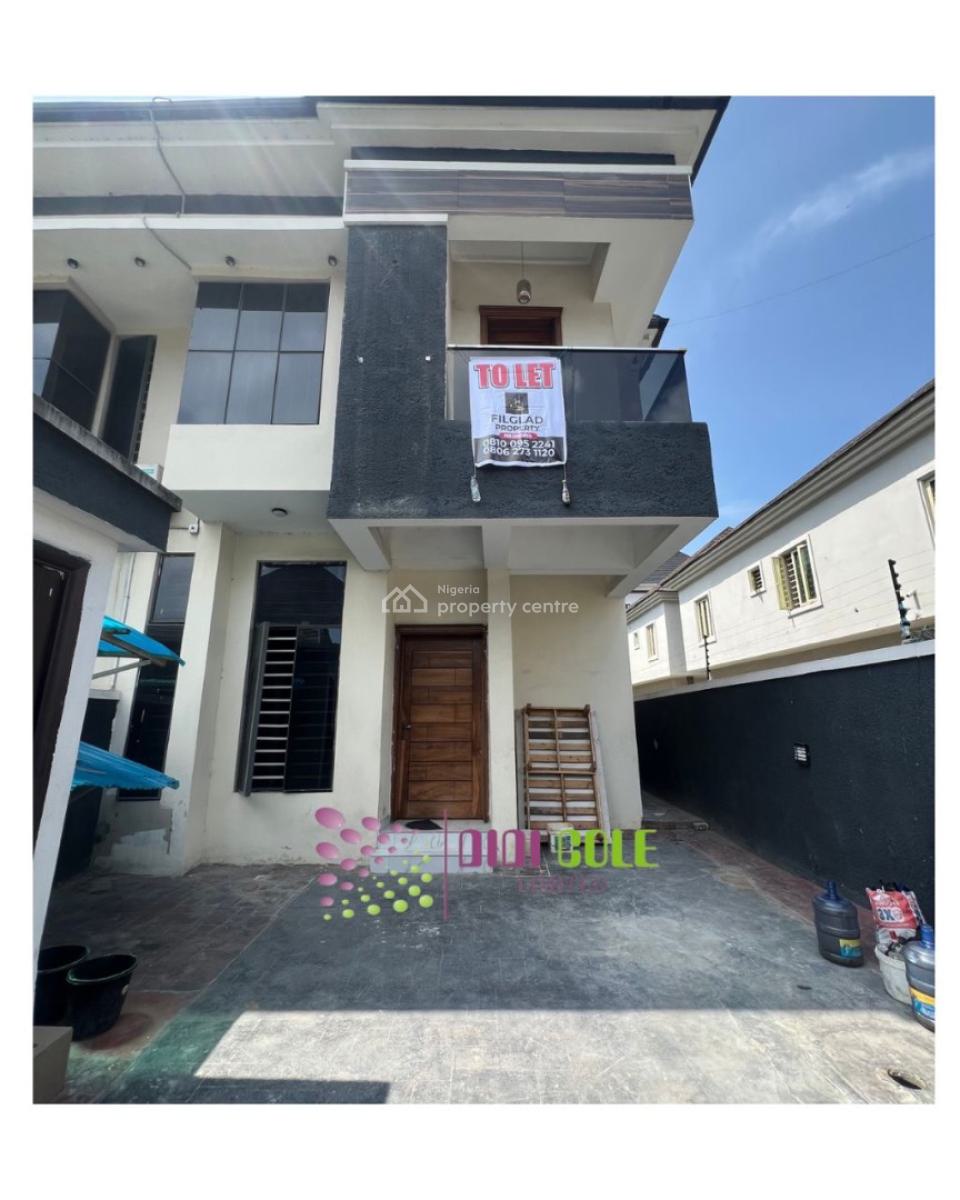 4 Bedroom Semi Detached Duplex with Bq, Chevron, Lekki, Lagos, Semi-detached Duplex for Rent