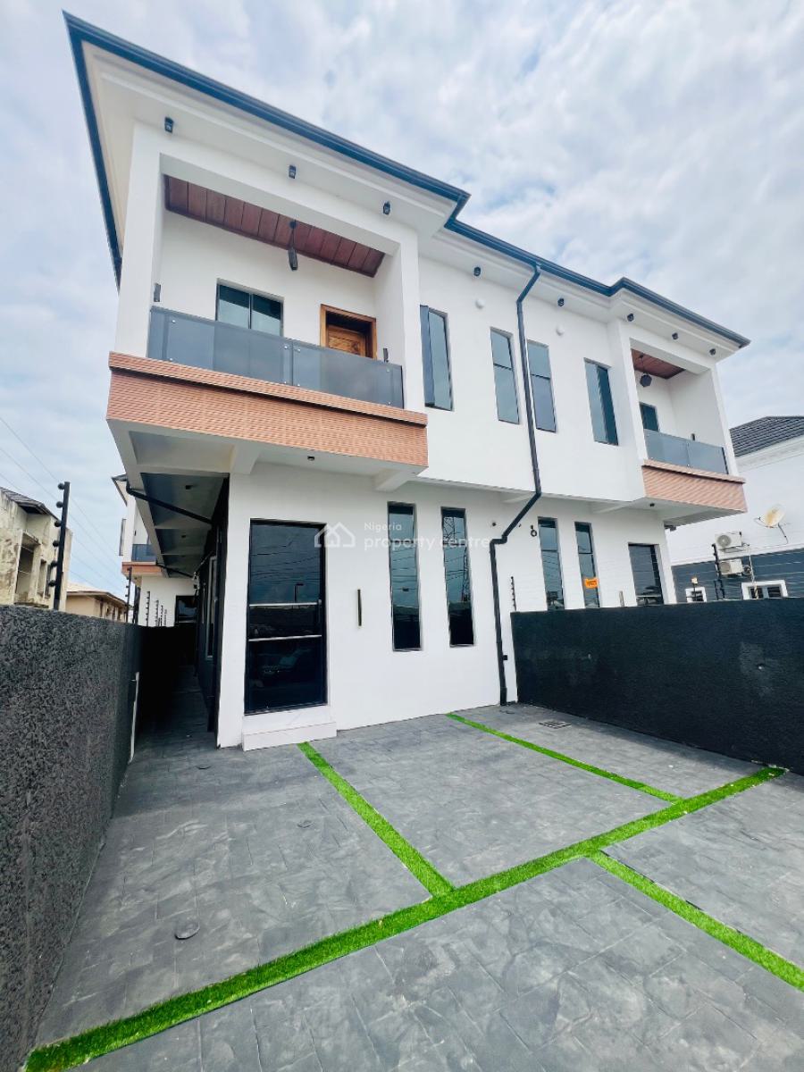 Modern 4 Bedroom Duplex, Chevron, Agungi, Lekki, Lagos, Semi-detached Duplex for Sale