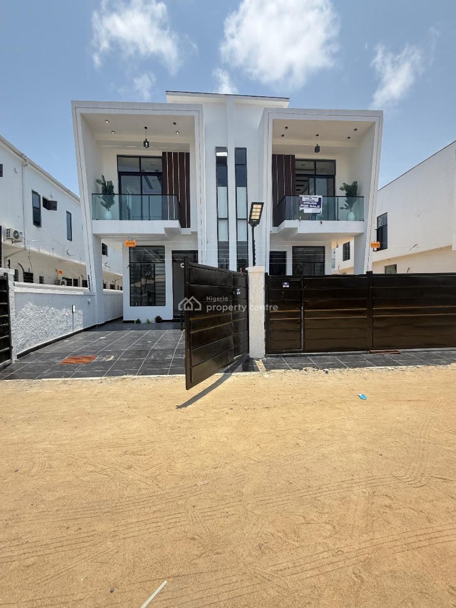 Lovely 4 Bedroom Semi Detached Duplex with Bq in Secure Estate, Ikota, Lekki, Lagos, Semi-detached Duplex for Sale
