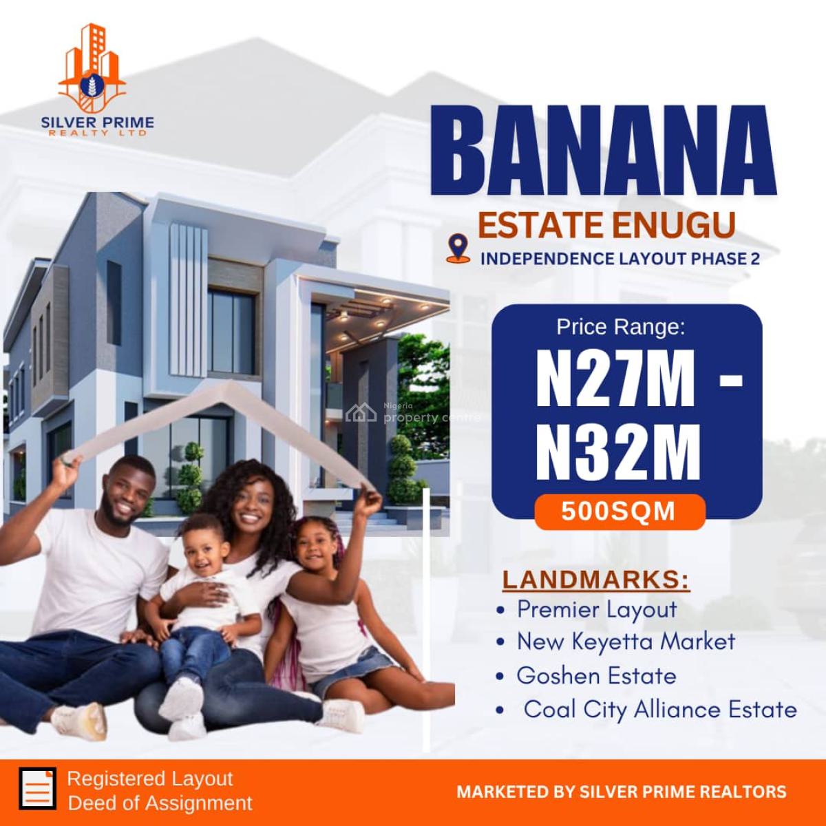 Banana Estate, Independence Layout Phase 2, Enugu, Enugu, Residential Land for Sale