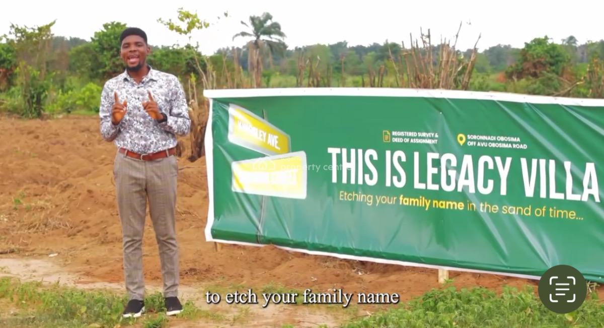 Legacy Villa Estate, Obosima, Owerri Municipal, Imo, Mixed-use Land for Sale