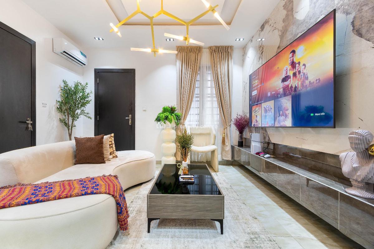 Luxury 2 Bedroom Apartment with Ps5 and Gym, Ikate, Lekki, Lagos, Flat / Apartment Short Let