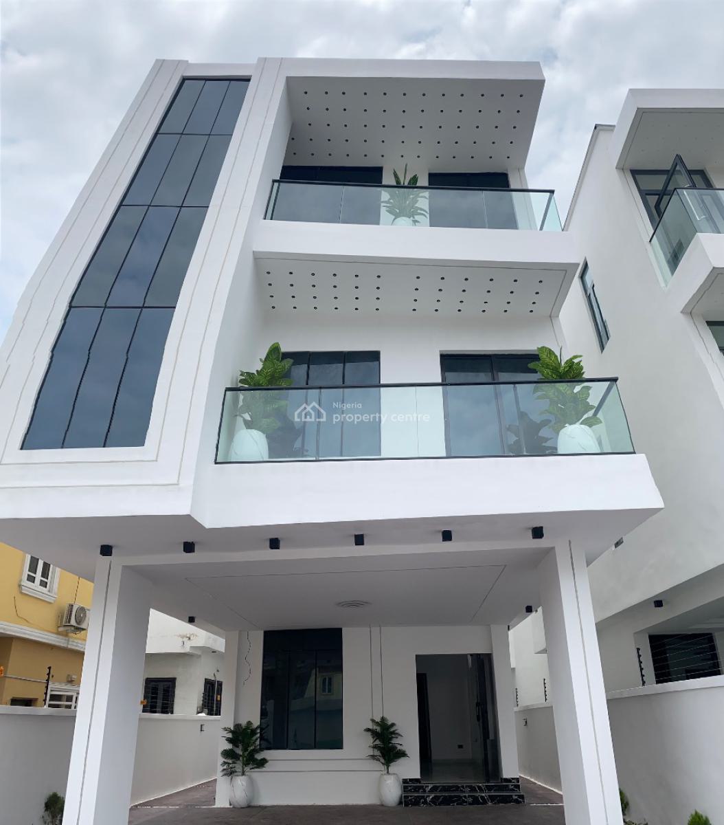 Luxury 5 Bedroom Duplex with Bq, Gate House and Solar, Chevron, Lekki, Lagos, Detached Duplex for Sale