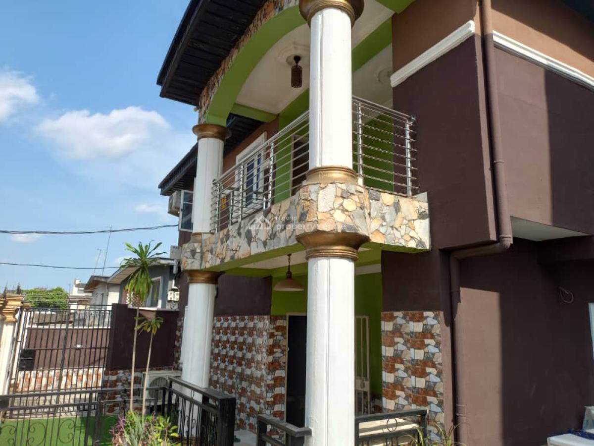 Fully Detached  4 Bedroom Duplex with Block of Flats, at Charity Oshodi Lagos, Oshodi, Lagos, House for Sale
