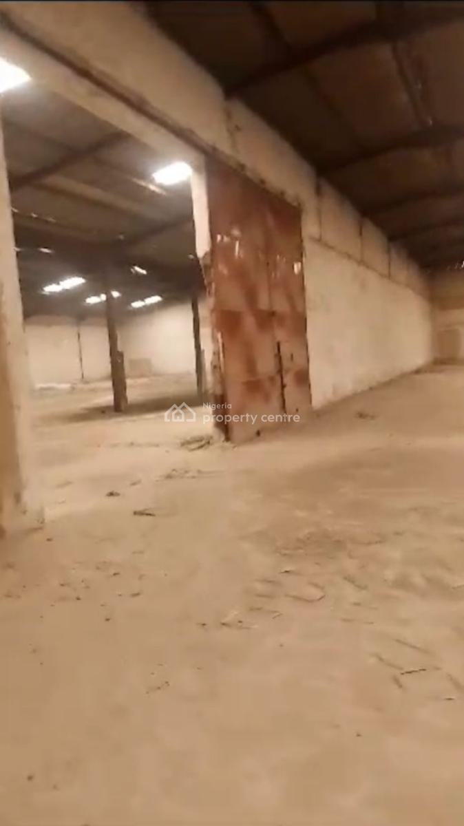 2 Bay Warehouse on 4,400sqm of Land with Offices Available, Isolo, Lagos, Warehouse for Sale
