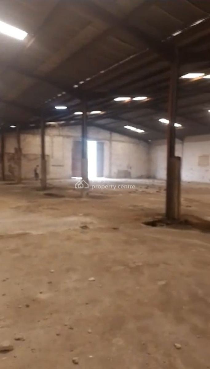 2 Bay Warehouse on 4,400sqm of Land with Offices Available, Isolo, Lagos, Warehouse for Sale
