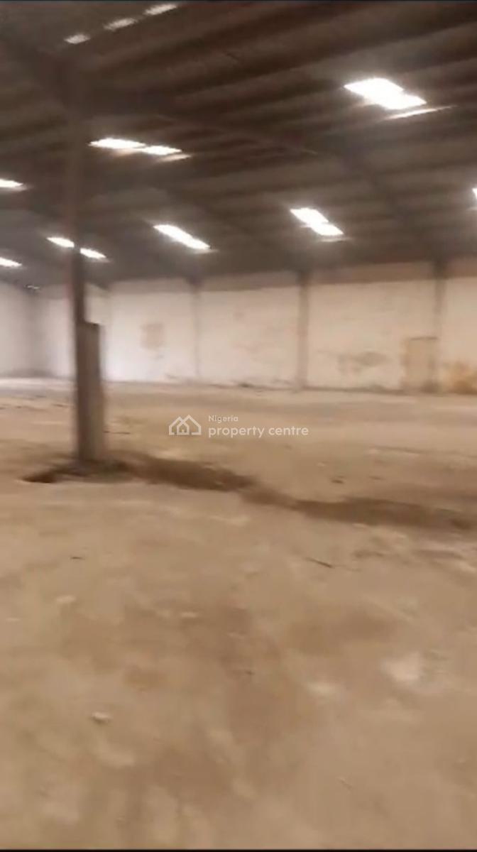 2 Bay Warehouse on 4,400sqm of Land with Offices Available, Isolo, Lagos, Warehouse for Sale