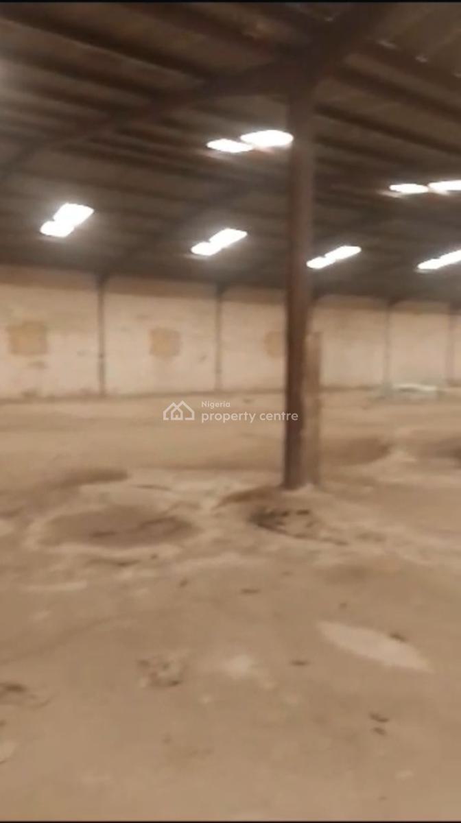 2 Bay Warehouse on 4,400sqm of Land with Offices Available, Isolo, Lagos, Warehouse for Sale