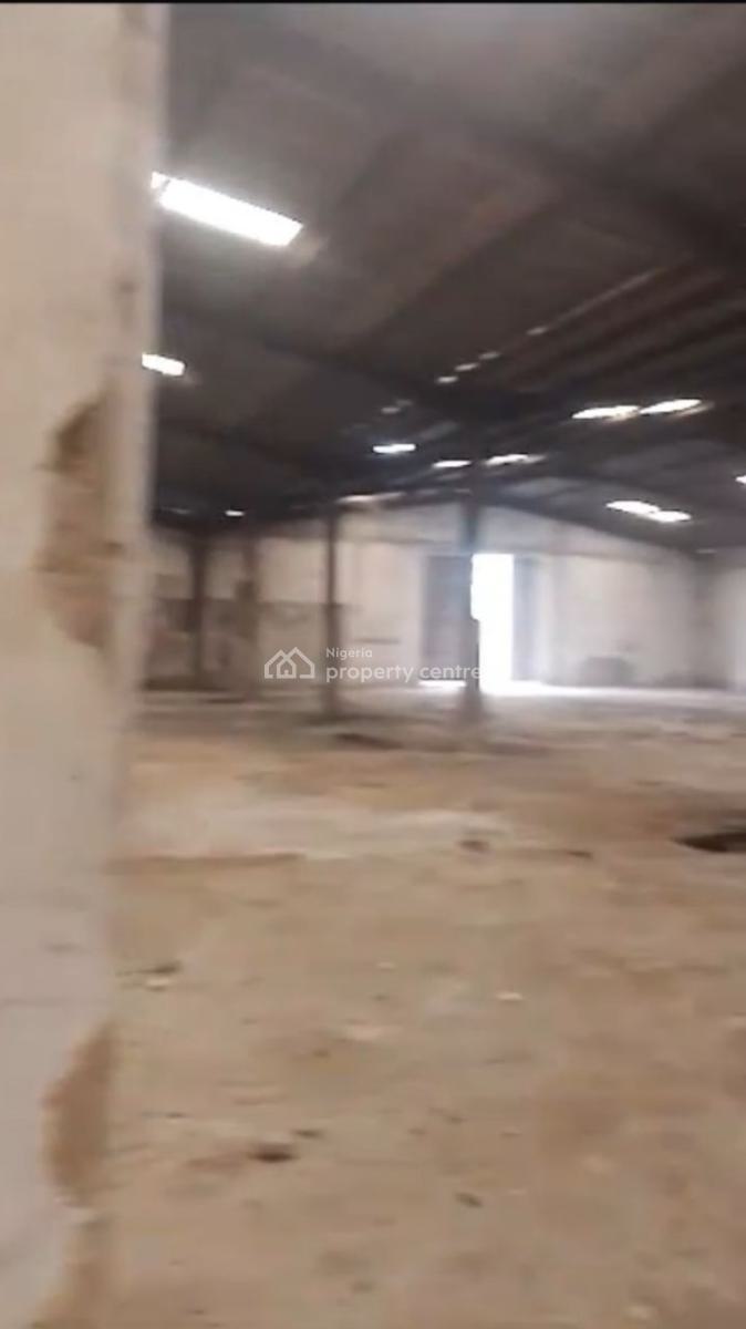 2 Bay Warehouse on 4,400sqm of Land with Offices Available, Isolo, Lagos, Warehouse for Sale