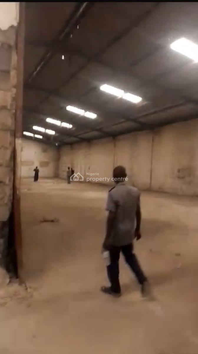 2 Bay Warehouse on 4,400sqm of Land with Offices Available, Isolo, Lagos, Warehouse for Sale