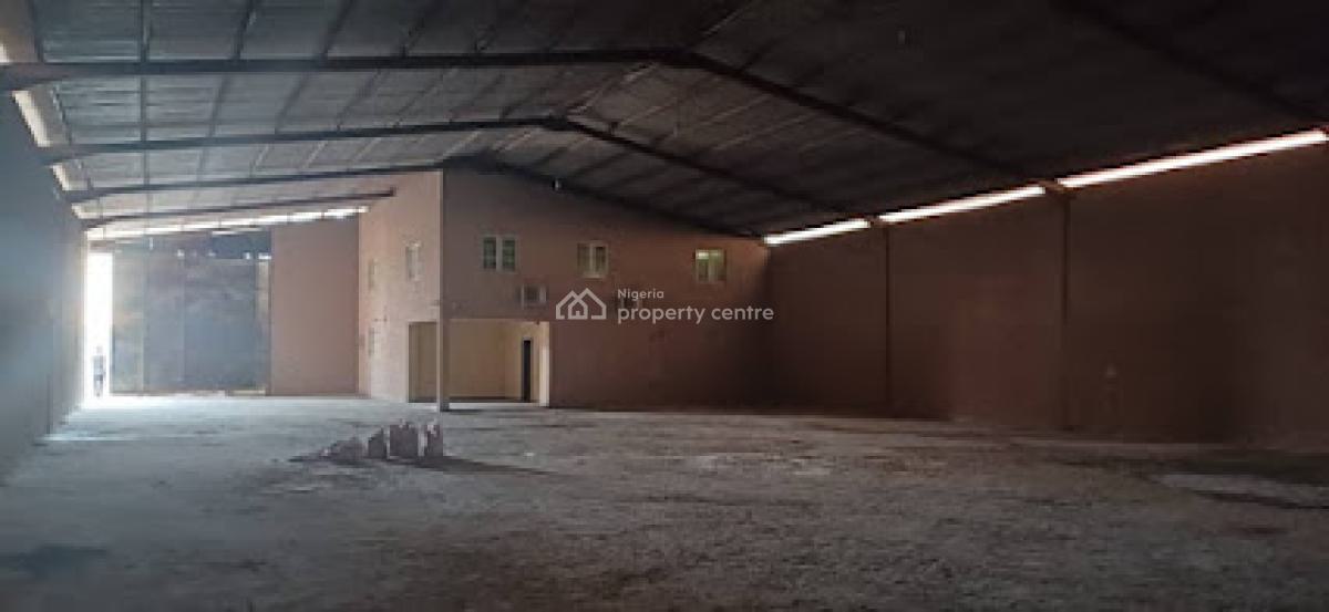 2 Bay Warehouse on 4,400sqm of Land with Offices Available, Isolo, Lagos, Warehouse for Sale