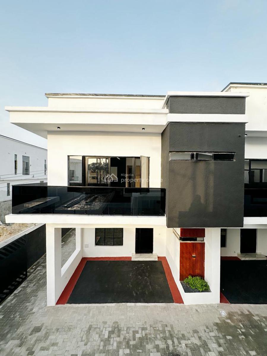 4 Bedroom Terrace Duplex Available with Bq, Ikota, Lekki, Lagos, Semi-detached Duplex for Rent