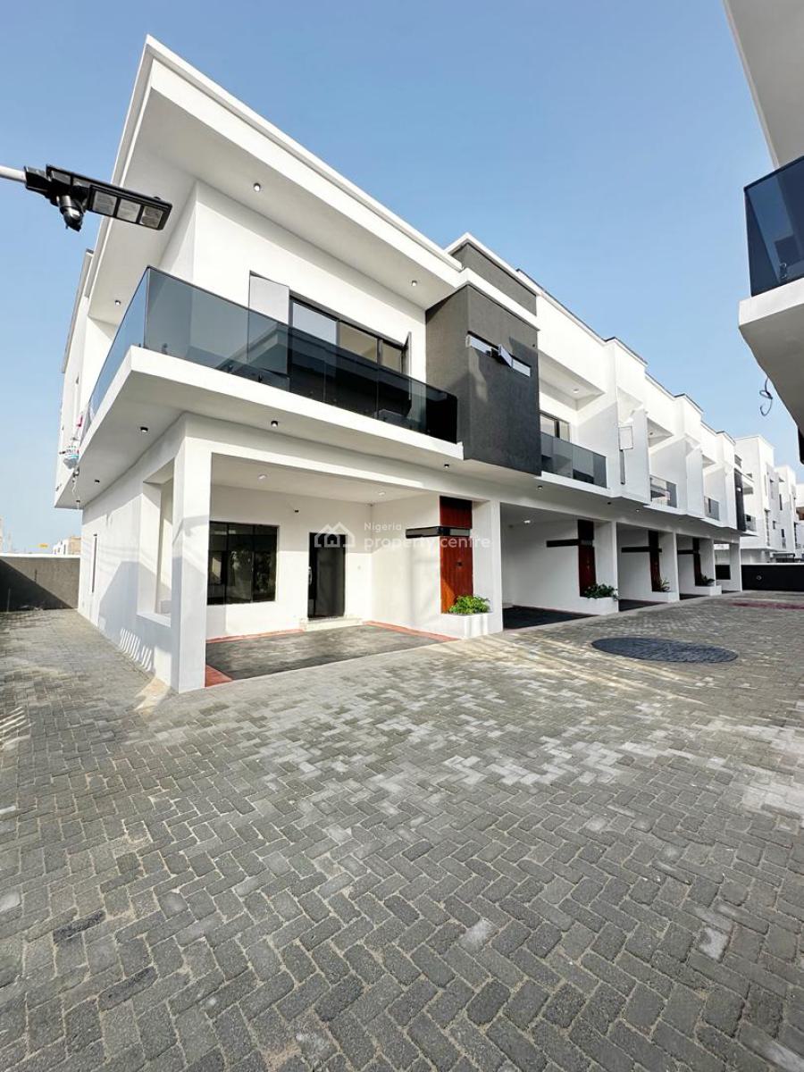 4 Bedroom Terrace Duplex Available with Bq, Ikota, Lekki, Lagos, Semi-detached Duplex for Rent
