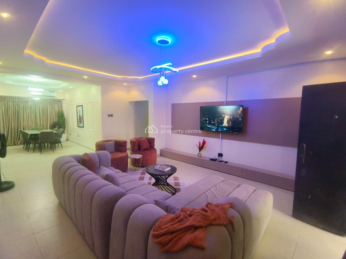 Luxury 3 Bedroom Fully Furnished Apartment with Excellent Facilities, No 10 Siyanbola Close Akora Estate, Adeniyi Jones, Ikeja, Lagos, Flat / Apartment for Rent