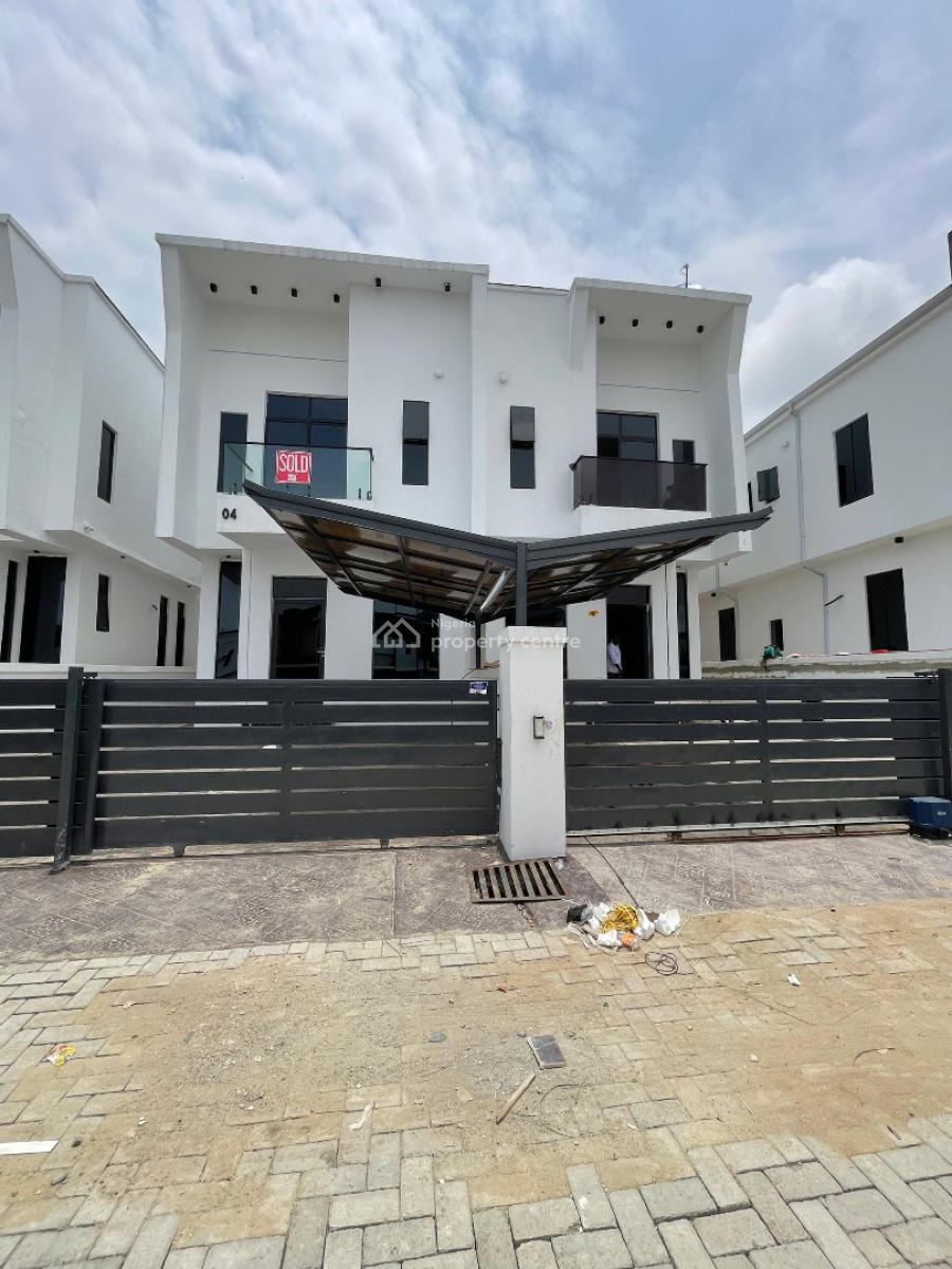 Contemporary 4 Semi Detached Duplex with Bq in a Serene Environment, Orchid Road, Lekki, Lagos, Semi-detached Duplex for Sale