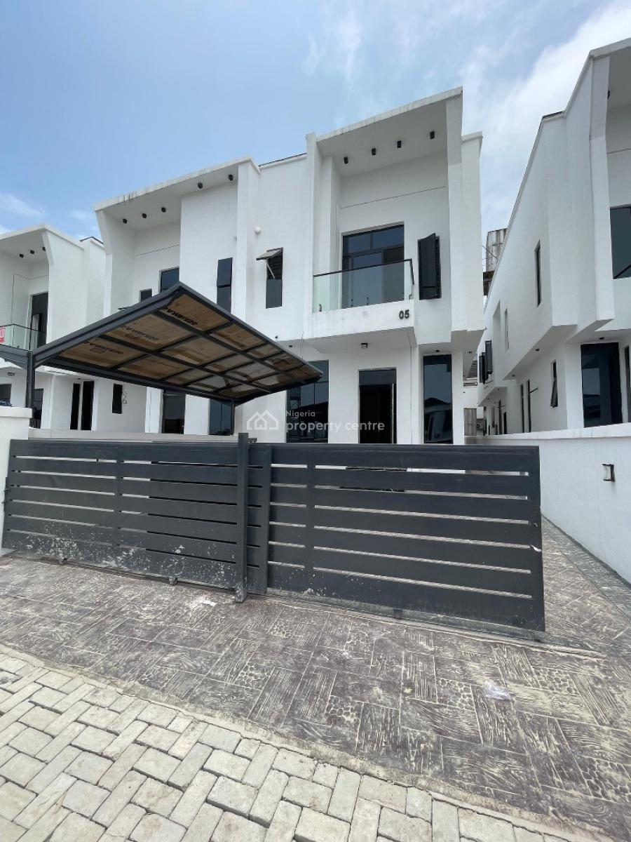 Contemporary 4 Semi Detached Duplex with Bq in a Serene Environment, Orchid Road, Lekki, Lagos, Semi-detached Duplex for Sale