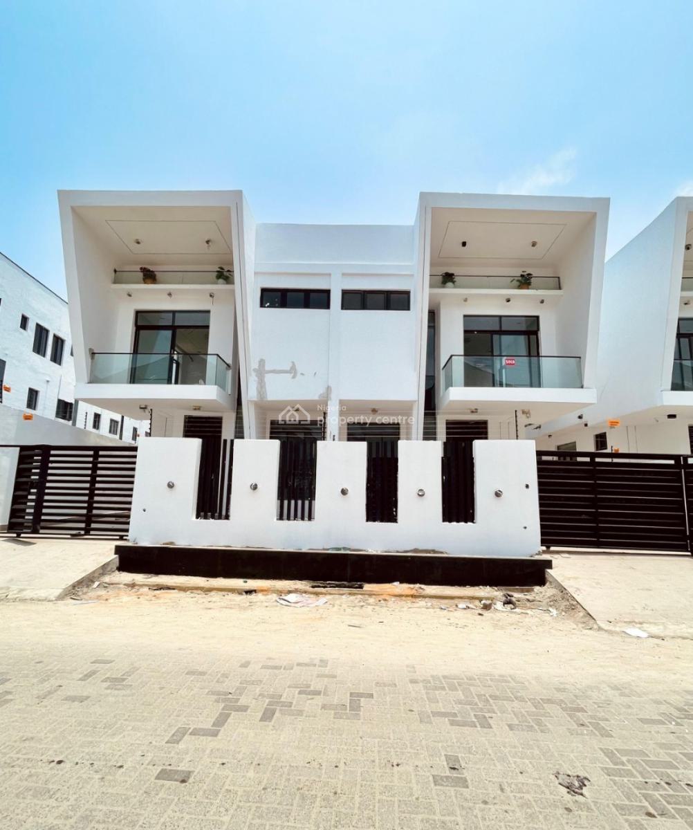 Contemporary 4 Bedroom Semi-detached Duplex with Bq, 2nd Toll Gate, Lekki, Lagos, Semi-detached Duplex for Sale