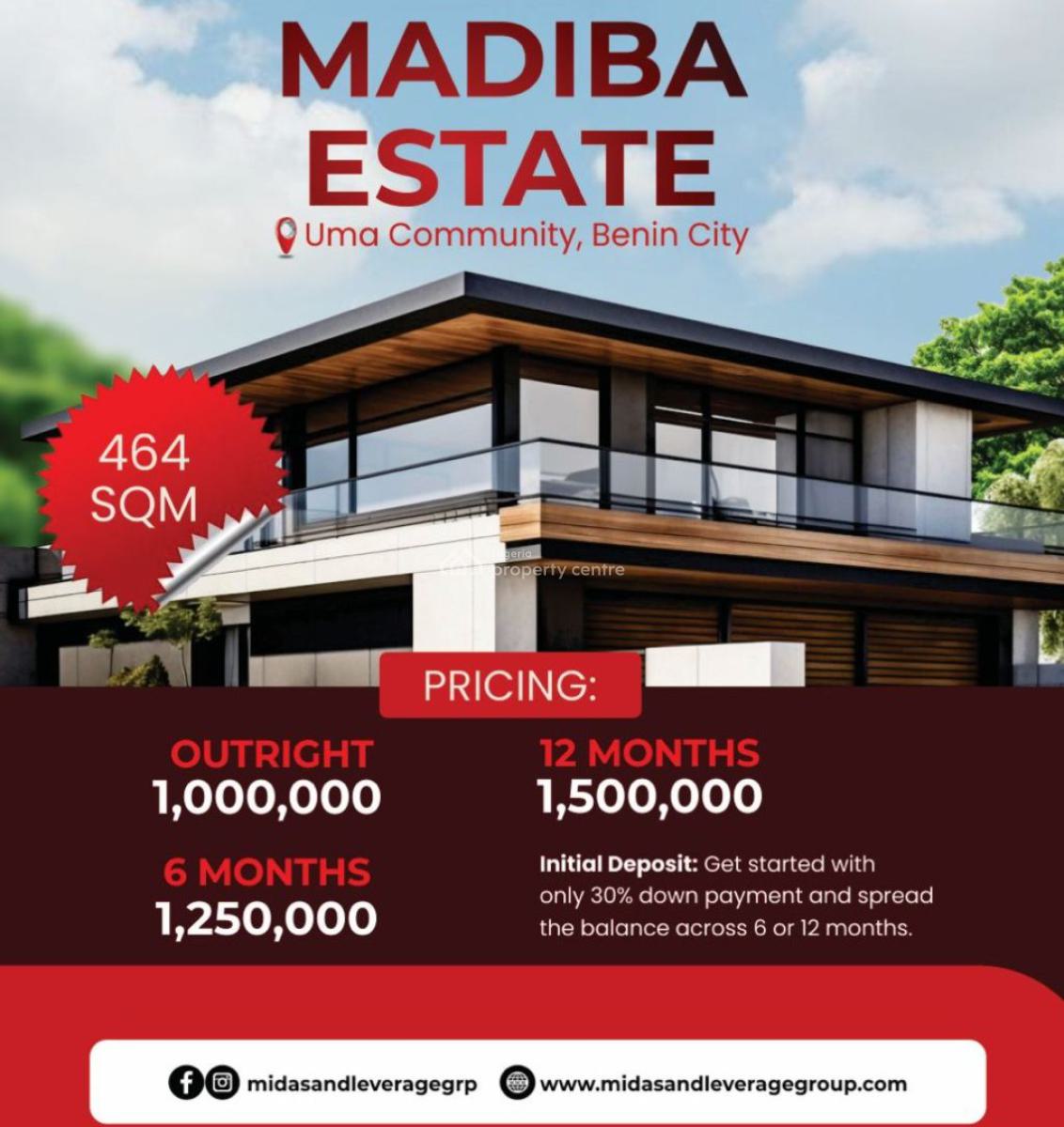 Own a Pieces of Legacy, Madiba Estate, Uma Community, Benin, Oredo, Edo, Residential Land for Sale