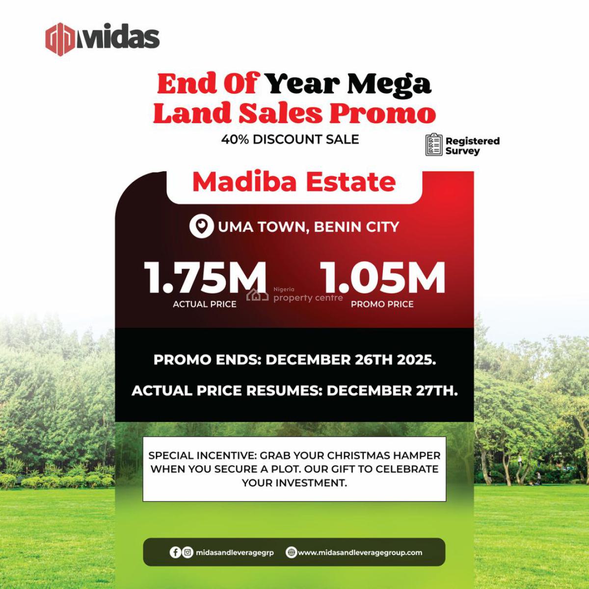 Own a Pieces of Legacy in Land with  Payments Plan Options, Madiba Estate, Uma Community, Benin, Oredo, Edo, Residential Land for Sale