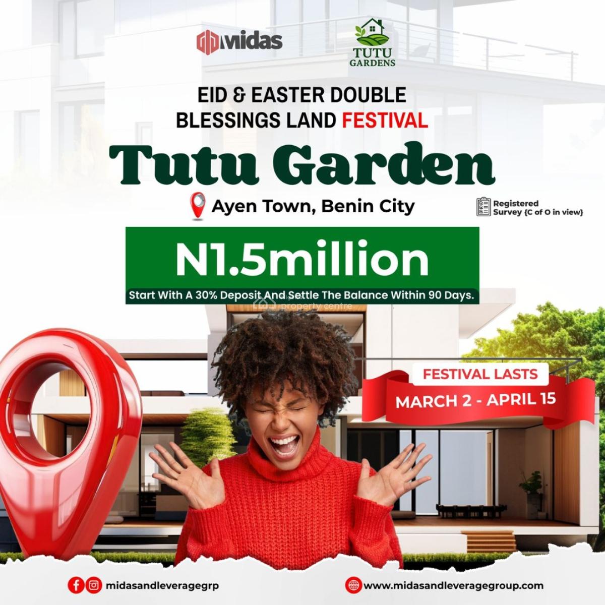 Own a Pieces of Legacy in Land with  Payments Plan Options, Ayeni Town, Benin, Oredo, Edo, Residential Land for Sale