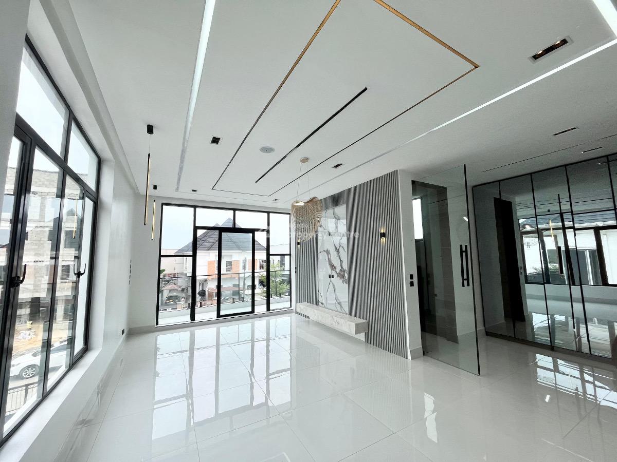 Luxury 5 Bedrooms Fully Detached Duplex,with Bq, Gym, Swimming Pool, Tarred, Chevron, Lekki, Lagos, Detached Duplex for Sale
