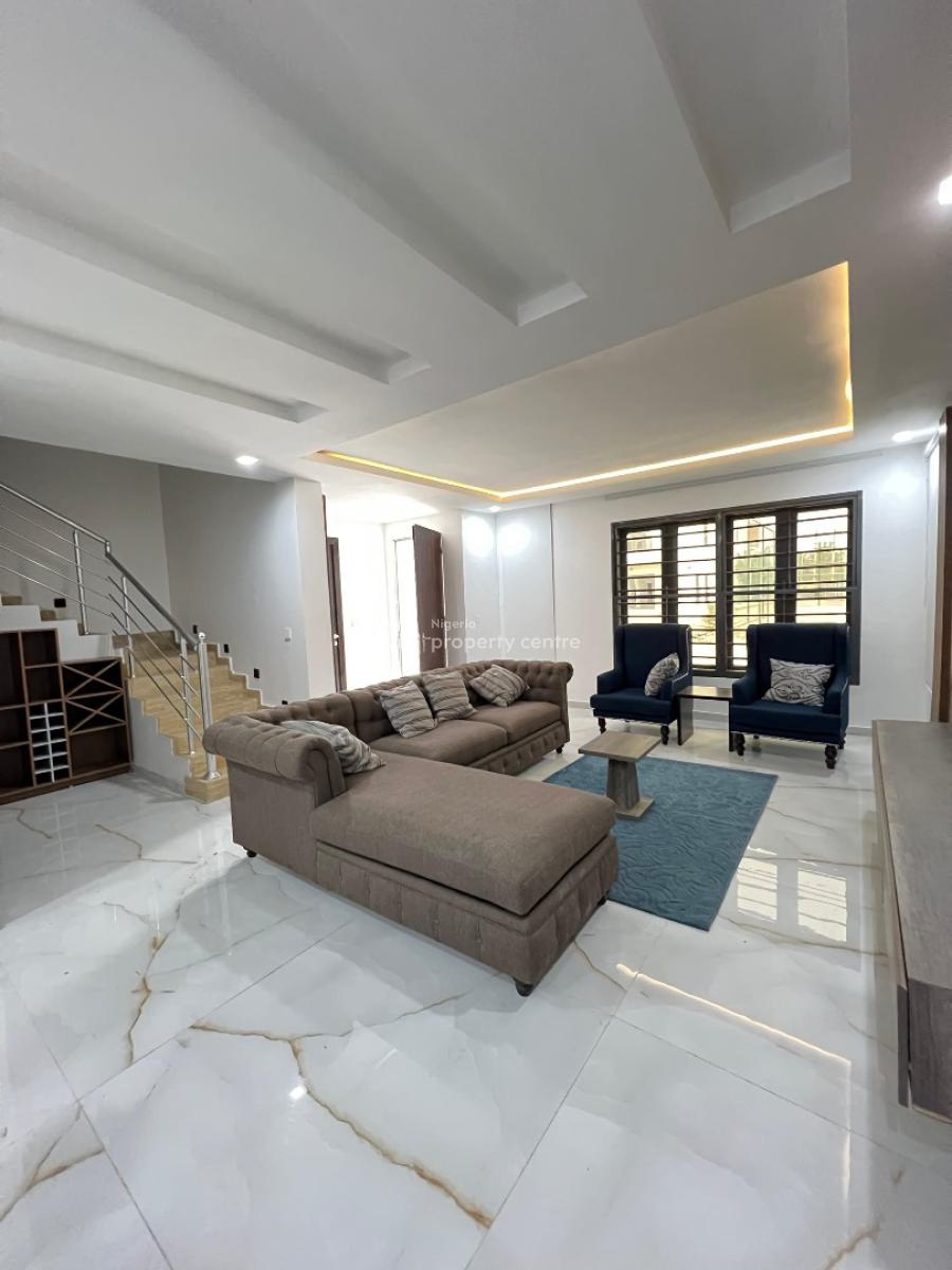 Lovely Furnished 4 Bedroom Terraced Duplex with Bq in Serene Estate, Osapa, Lekki, Lagos, Terraced Duplex for Sale