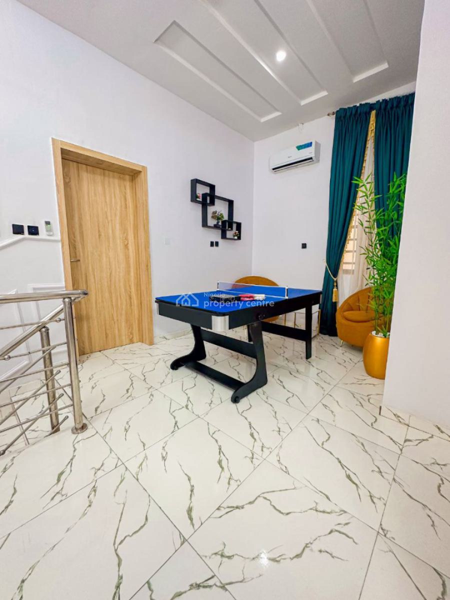 Fully Furnish 4-bedroom Semi Detached Duplex with Waterview, Westend Estate, Ikota, Lekki, Lagos, Semi-detached Duplex for Rent