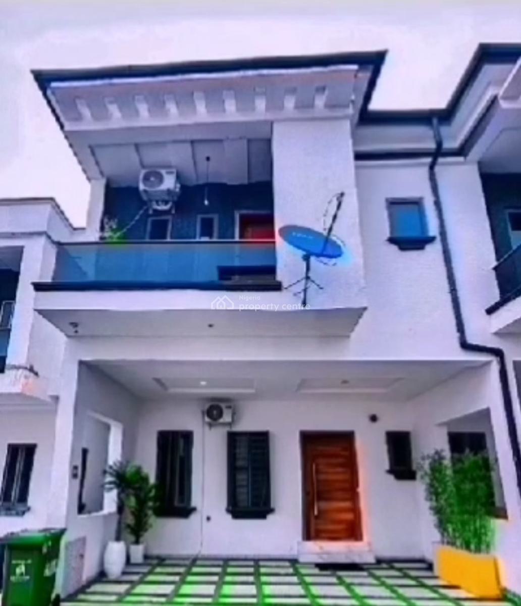 Fully Furnish 4-bedroom Semi Detached Duplex with Waterview, Westend Estate Lekky, County Homes, Ikota, Lekki, Lagos, Semi-detached Duplex for Rent