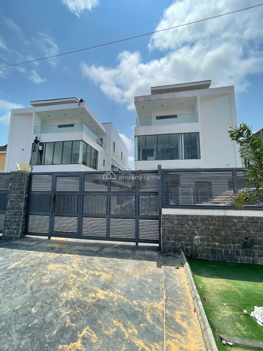 Brand New Contemporary 5 Bedroom Fully Detached Duplex with a Room Bq, Lekki Phase 1, Lekki, Lagos, Detached Duplex for Sale