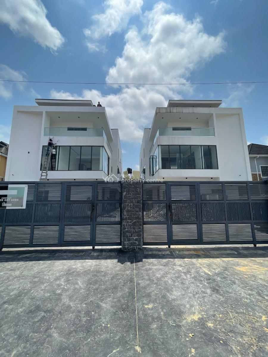 Brand New Contemporary 5 Bedroom Fully Detached Duplex with a Room Bq, Lekki Phase 1, Lekki, Lagos, Detached Duplex for Sale