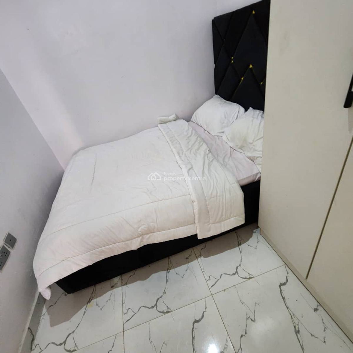 Furnished Room in a Shared Kitchen Ac and Bed Frame 24 Hours Light, Lekky County Homes, Ikota, Lekki, Lagos, Terraced Duplex for Rent
