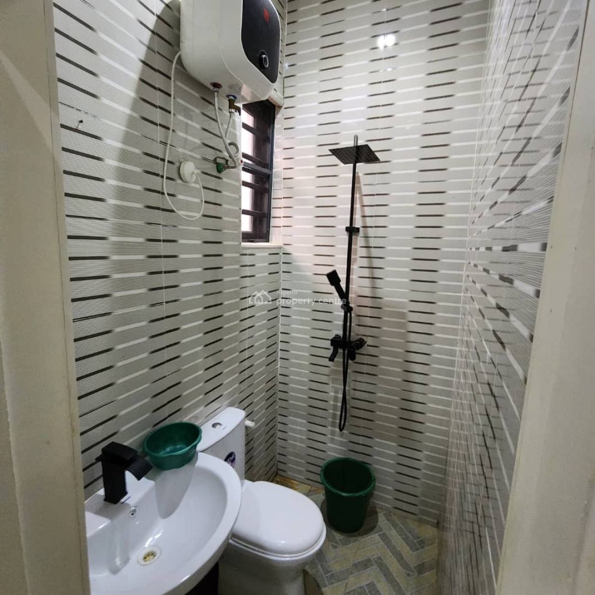 Furnished Room in a Shared Kitchen Ac and Bed Frame 24 Hours Light, Lekky County Homes, Ikota, Lekki, Lagos, Terraced Duplex for Rent