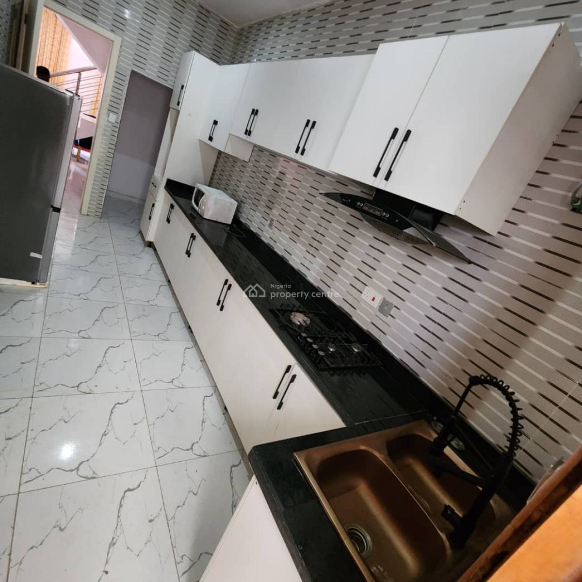 Furnished Room in a Shared Kitchen Ac and Bed Frame 24 Hours Light, Lekky County Homes, Ikota, Lekki, Lagos, Terraced Duplex for Rent